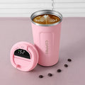 Caneca Térmica de Inox com Display de Temperatura
