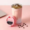 Caneca Térmica de Inox com Display de Temperatura