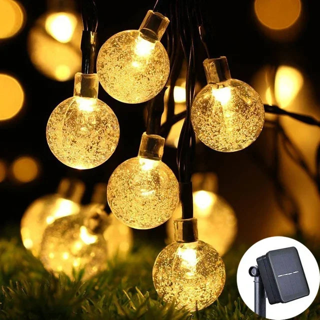 Cordão de Luzes Solares LED com 100 Leds